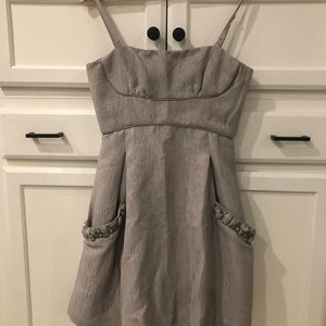 BCBG dress (silver/blue)